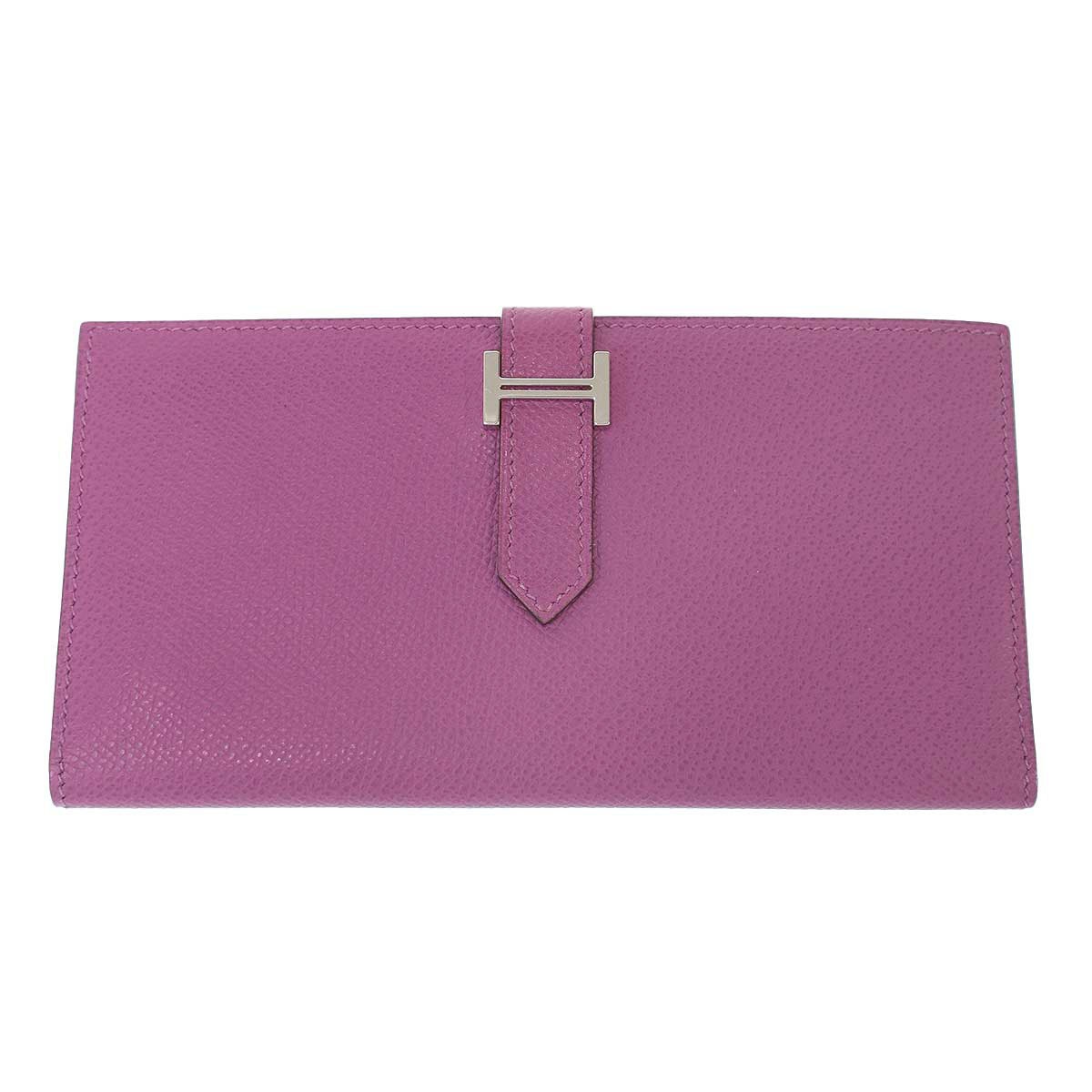 Rakuten - HERMES エルメス Bearn Soufflet ベアン スフレ ロングレザーウォレット 財布 ピンク 【中古】 IT0JQ6HAVEJK