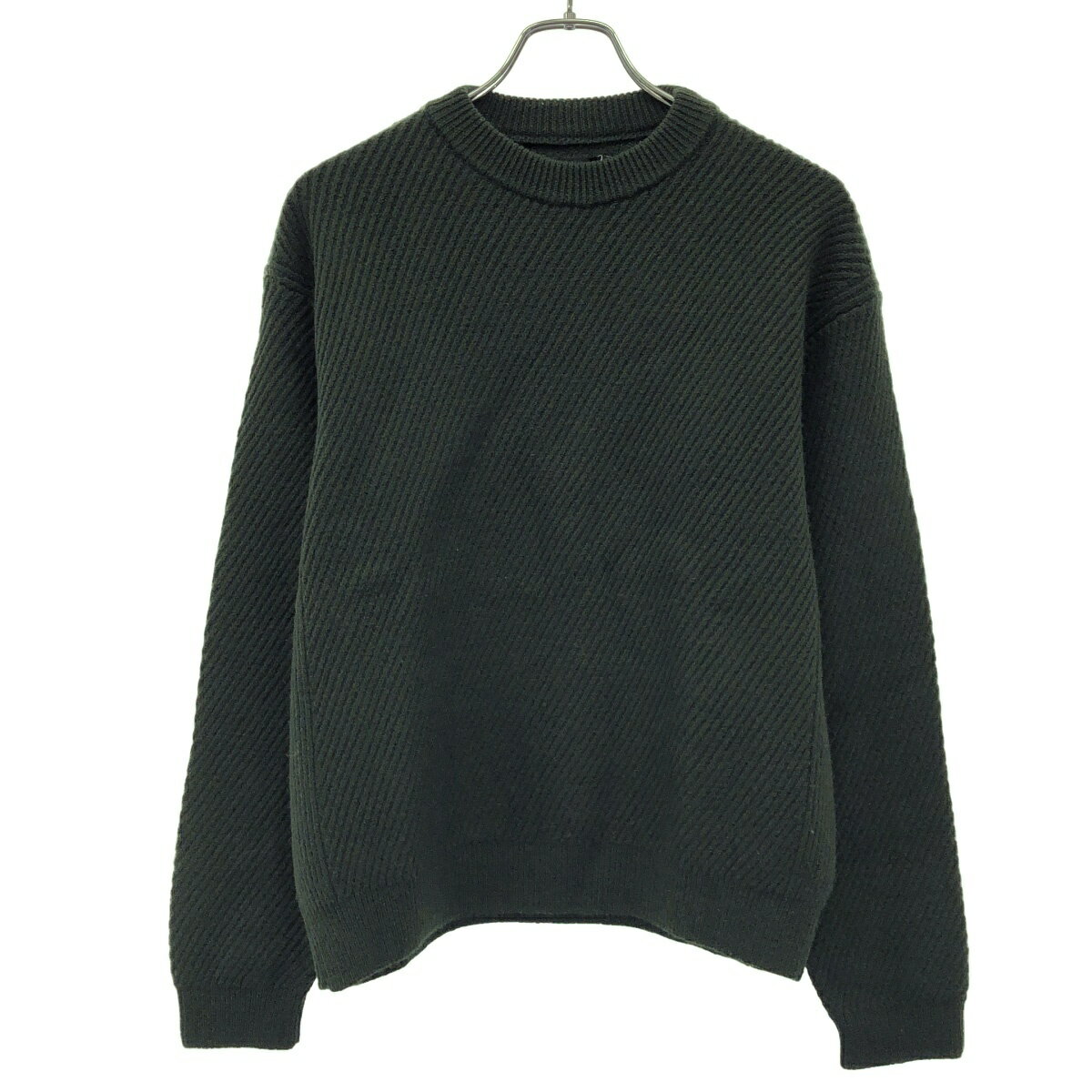 Crew Neck - VAINL ARCHIVE ヴァイナルアーカイブ クルーネックニットセーター 2219F023 グリーン M 【中古】 ITBC7V642PWW