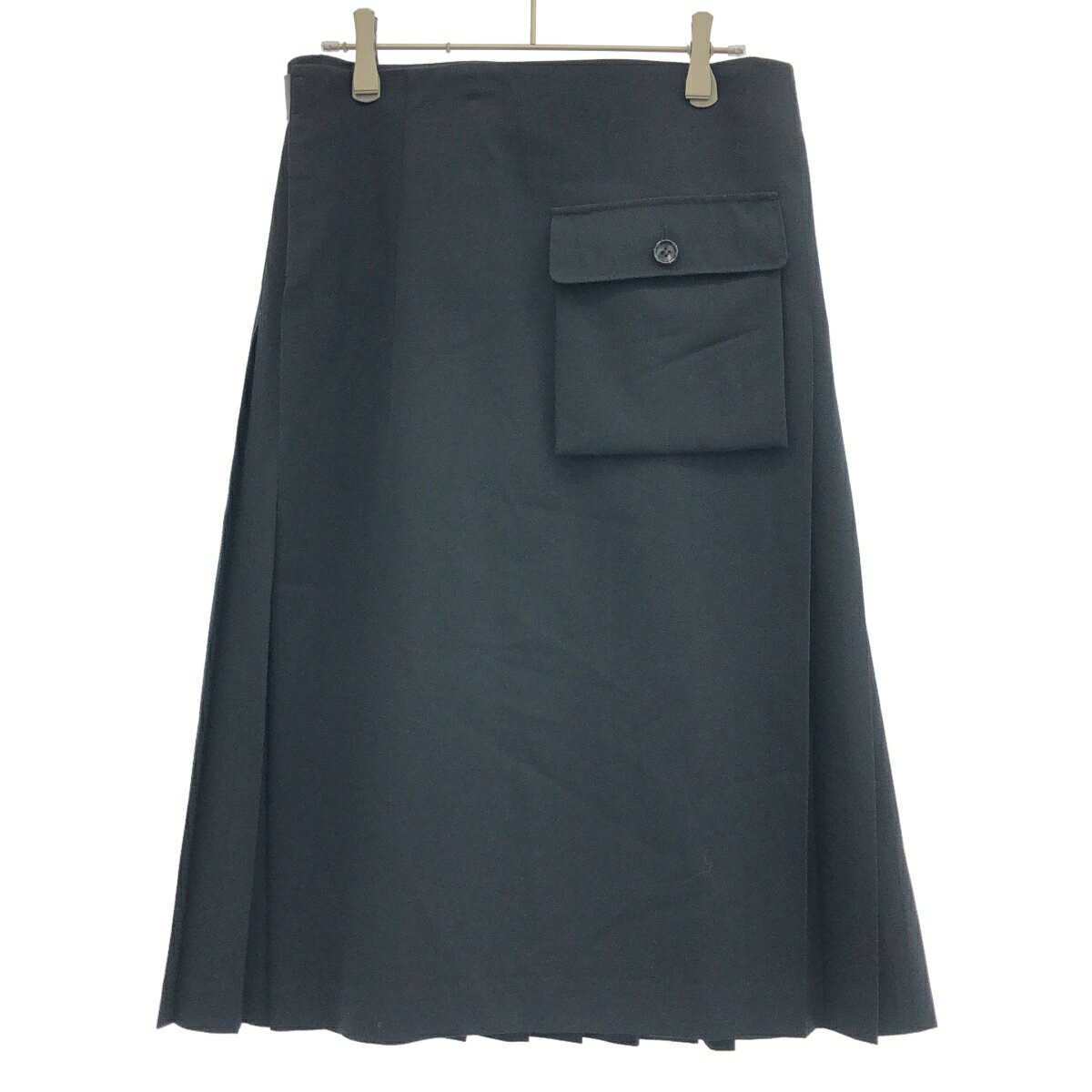 AD2009 ギャルソン オム プリュス フリル巻きスカート ブラック M 中古・古着通販】BLACK COMME des GARCONS (ブラックコムデギャルソン