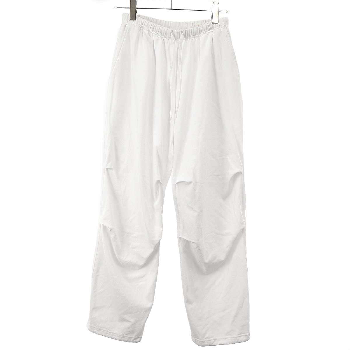 COMOLI コモリ 25AW コットンジャージ ニータックパンツ C03-05006 ホワイト 1 【中古】 IT53SERNW3W3