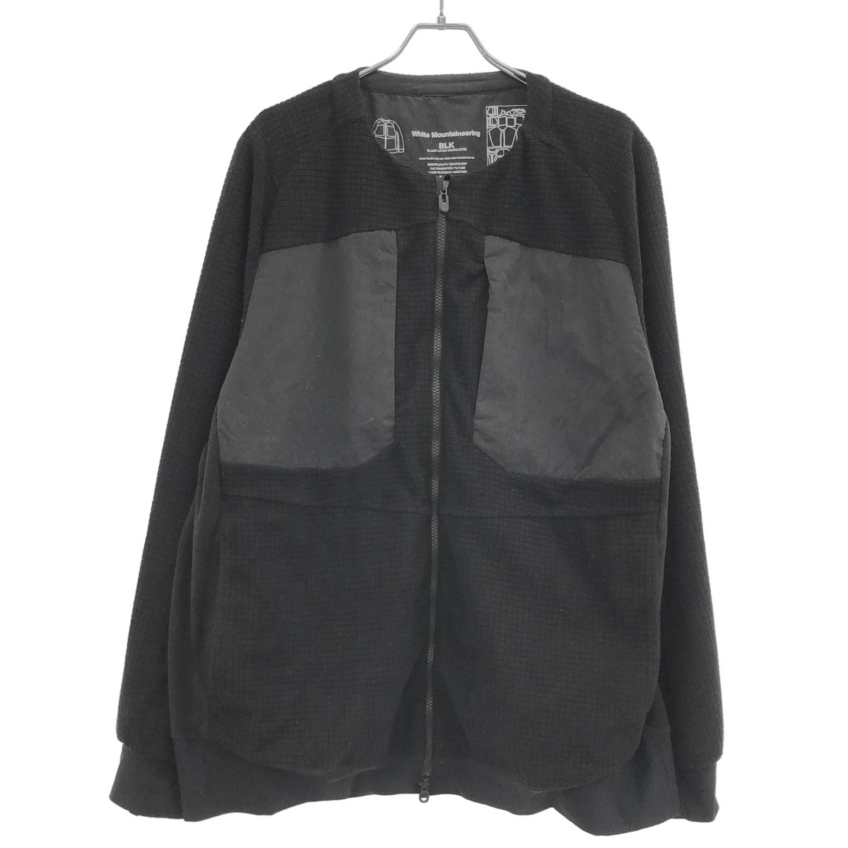 BLK White Mountaineering ビーエルケー ホワイトマウンテニアリング 21SS ZIPPED JACKET ジップアップジャケット BK2171502 ブラック 4 【中古】 ITNL2C3EVK48