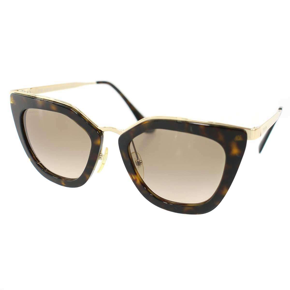 Rakuten - PRADA プラダ サングラス アイウェア SPR53S ブラウン×ゴールド 52□21 【中古】 IT7DTXJY4QSA