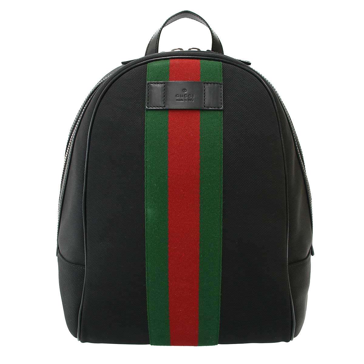 Other - GUCCI シェリーラインキャンバスバックパック 630917 ブラック 【中古】 ITBE5BCAC47O