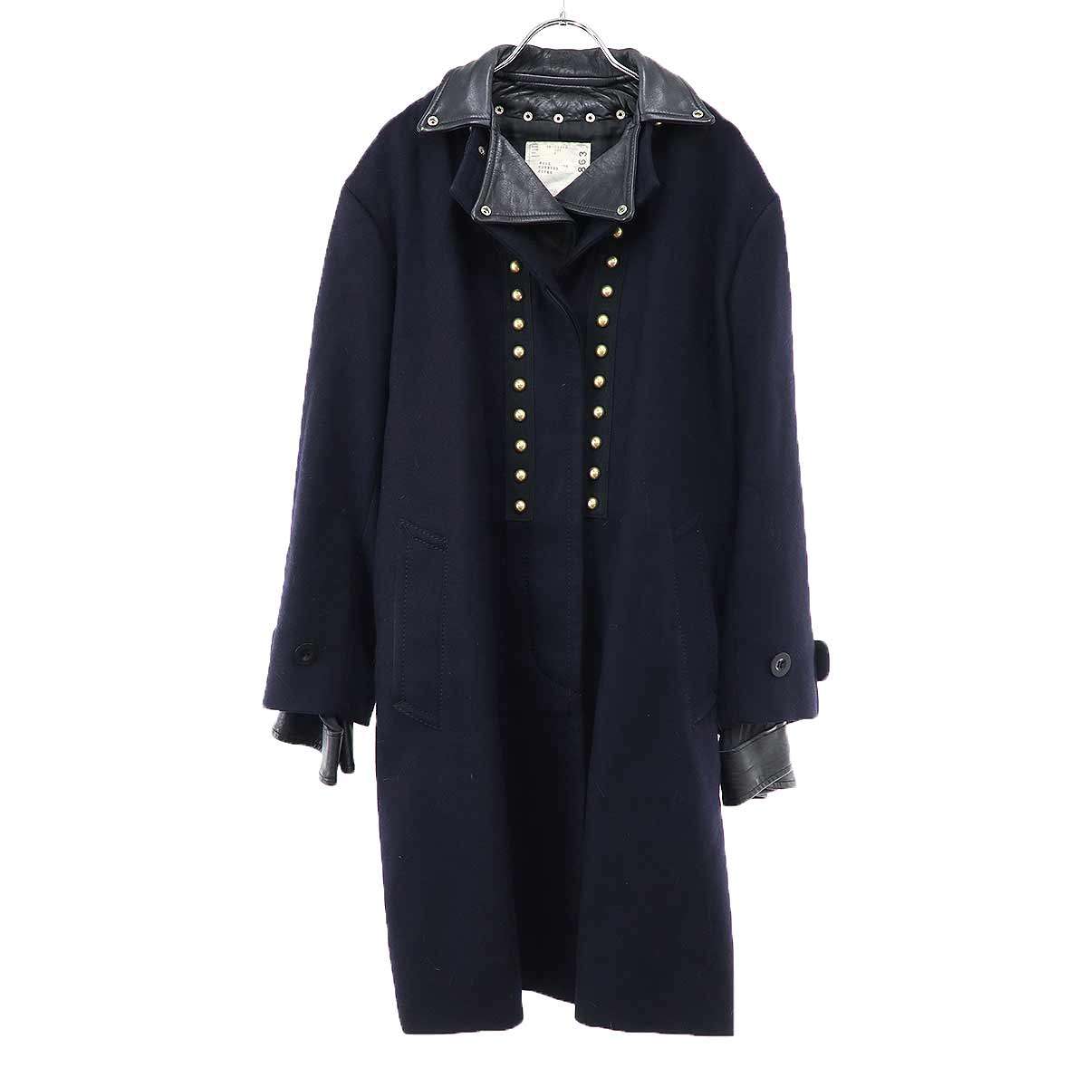 楽天市場】sacai（カラーネイビー）（コート・ジャケット｜レディース