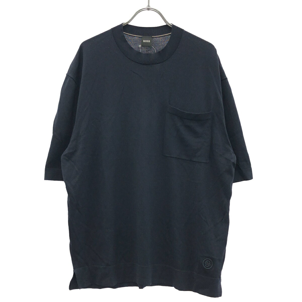 Rakuten - HUGO BOSS ヒューゴ ボス ニットTシャツ ネイビー S 【中古】 IT3H4MEVHB1C