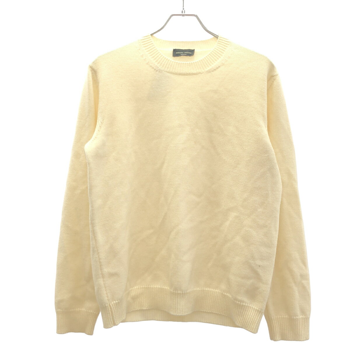 Crew Neck - roberto collina ロベルトコリーナ クルーネックウールニットセーター アイボリー 48 【中古】 ITAY9TLNCR0I