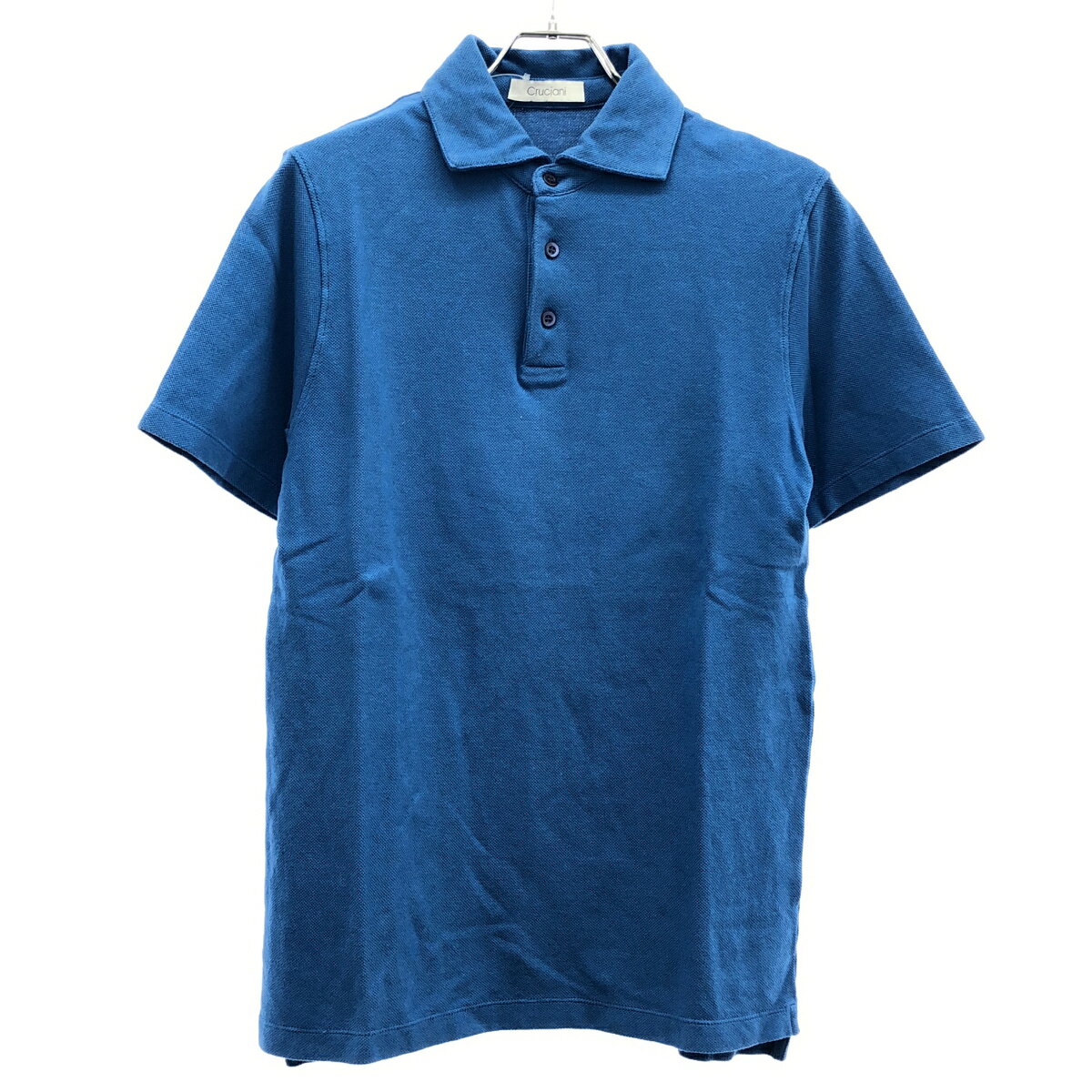 乐天商城 - cruciani クルチアーニ ショートスリーブ コットン鹿の子ポロシャツ JU1371 ブルー 48 【中古】 ITMOA7ID2WF8
