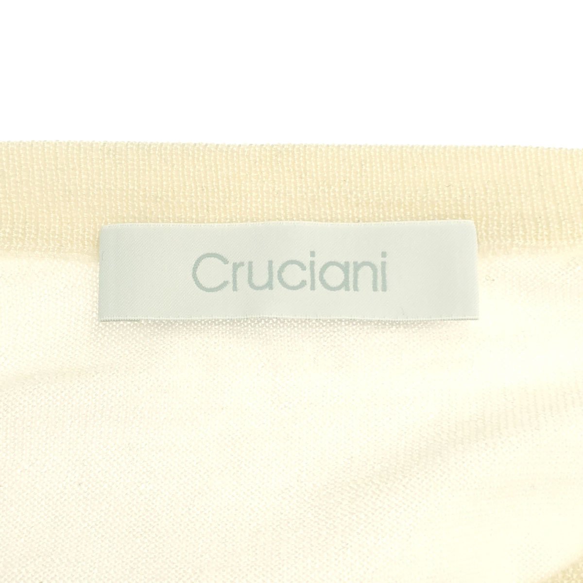cruciani クルチアーニ カシミヤシルクニットセーター CU487 G02 アイボリー系 46 【中古】 ITQVT97Q5SH4 3