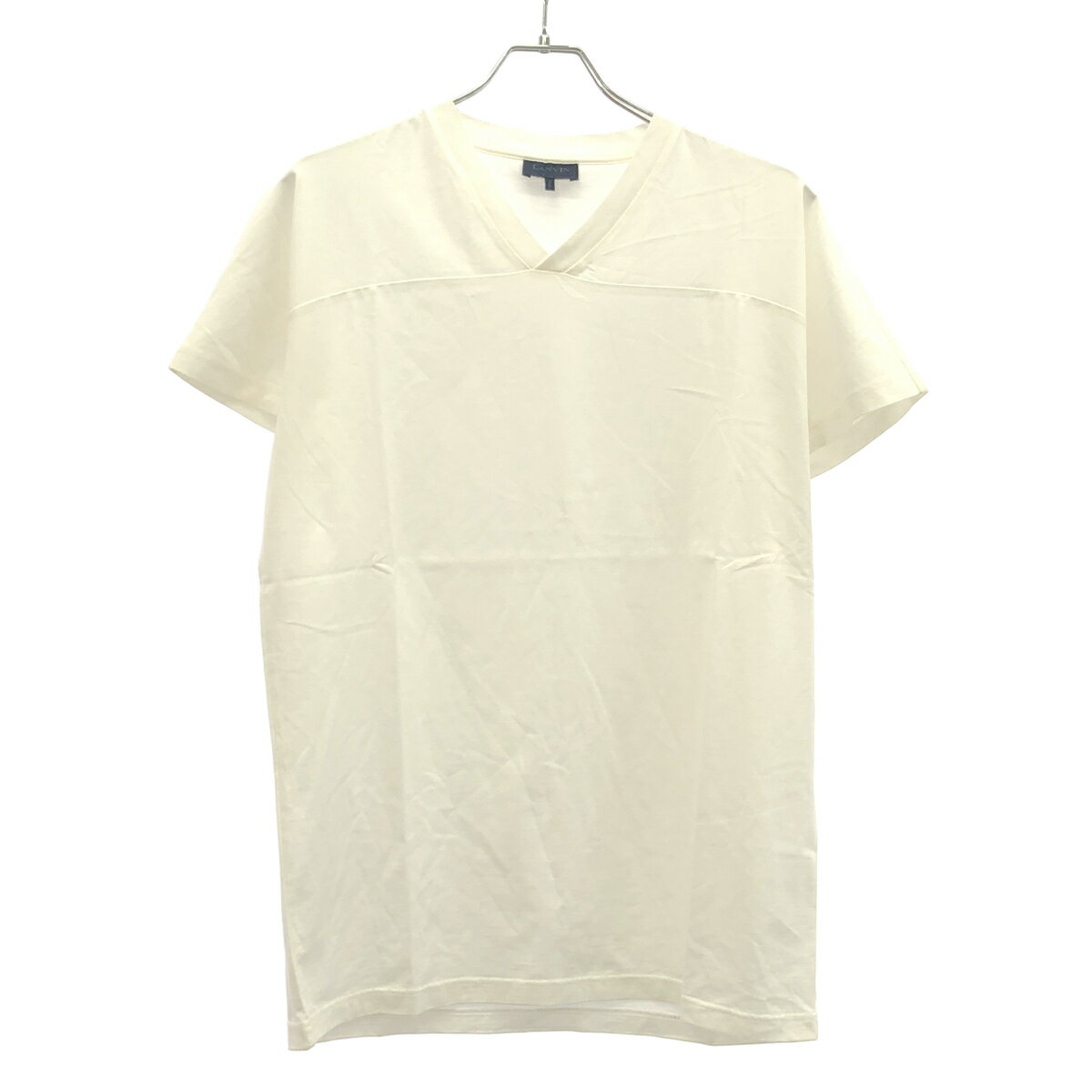 Rakuten - LANVIN ランバン VネックTシャツ ホワイト XS 【中古】 ITF7LMJZPAUD