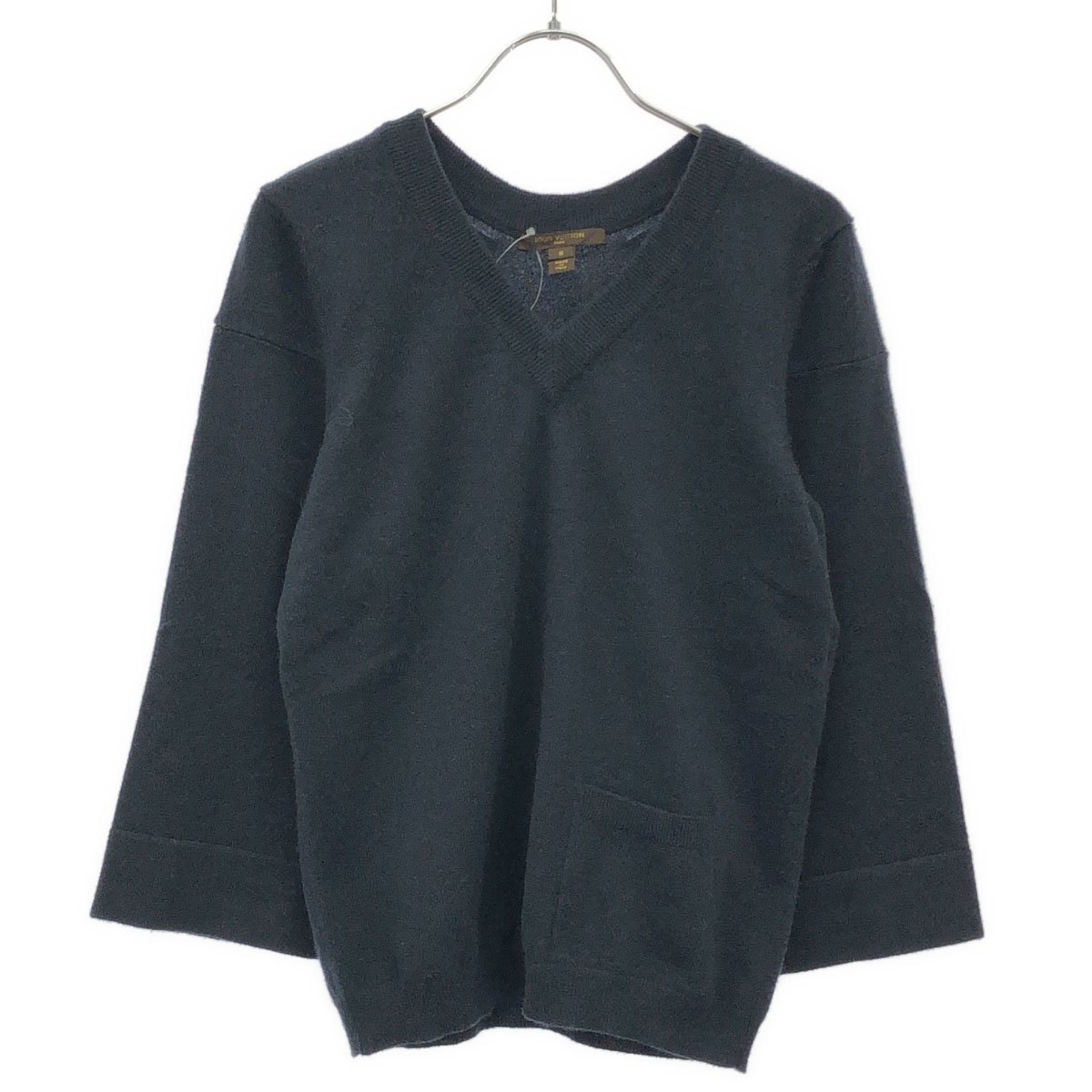 乐天商城 - LOUIS VUITTON ルイヴィトン 2007AW Vネックカシミヤニットセーター RW072B WLKM19MMW ネイビー 【中古】 ITDDKN4IG0AC
