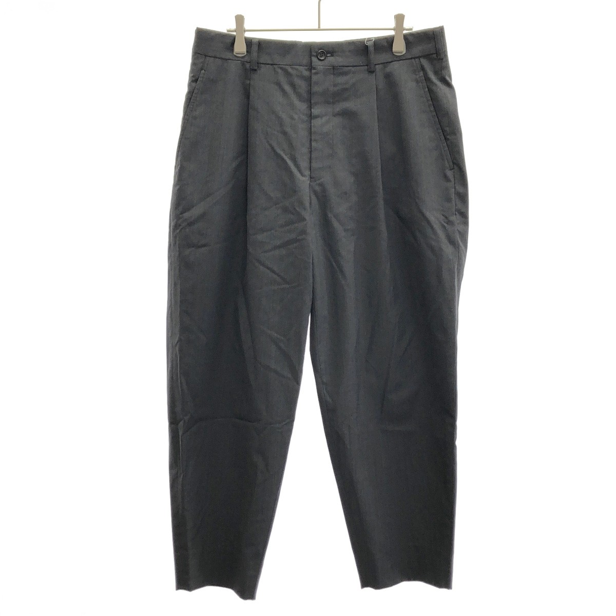 Rakuten - COMME des GARCONS HOMME DEUX コムデギャルソンオムドゥ 25SS 1タックチェックスラックス パンツ DO-P031 グレー M 【中古】 ITEBXC0JVDB4