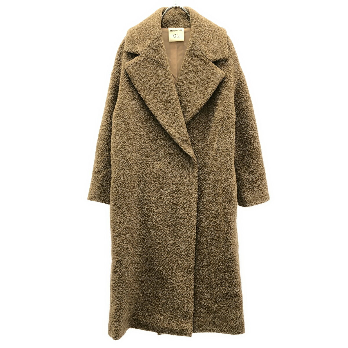 Rakuten - Semicouture セミクチュール ウールビスコースチェスターコート キャメルブラウン 38 【中古】 ITA1CSIKW86S