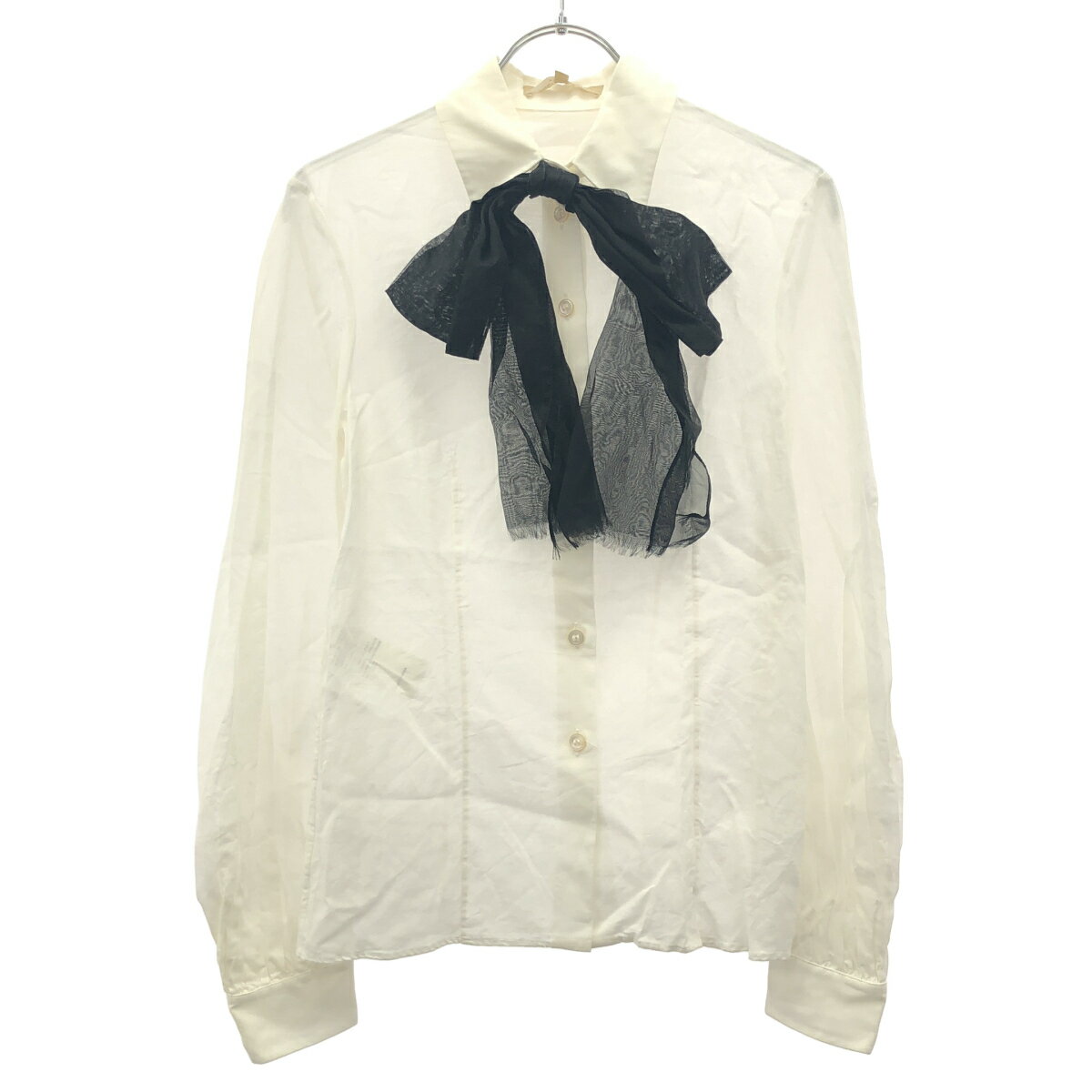 Rakuten - MICHAEL KORS COLLECTION マイケルコース コレクション ブラウスシャツ KPD322C ホワイト ブラック 0 【中古】 IT9TFU4PQW0G