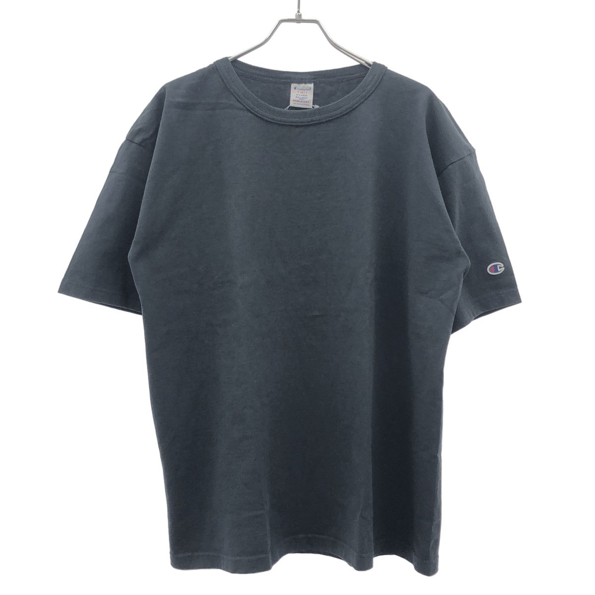Champion チャンピオン T1011 Short Sleeve T-Shirt Tシャツ C5-P301 ブルー XL 【中古】 ITHHR12T3K3T