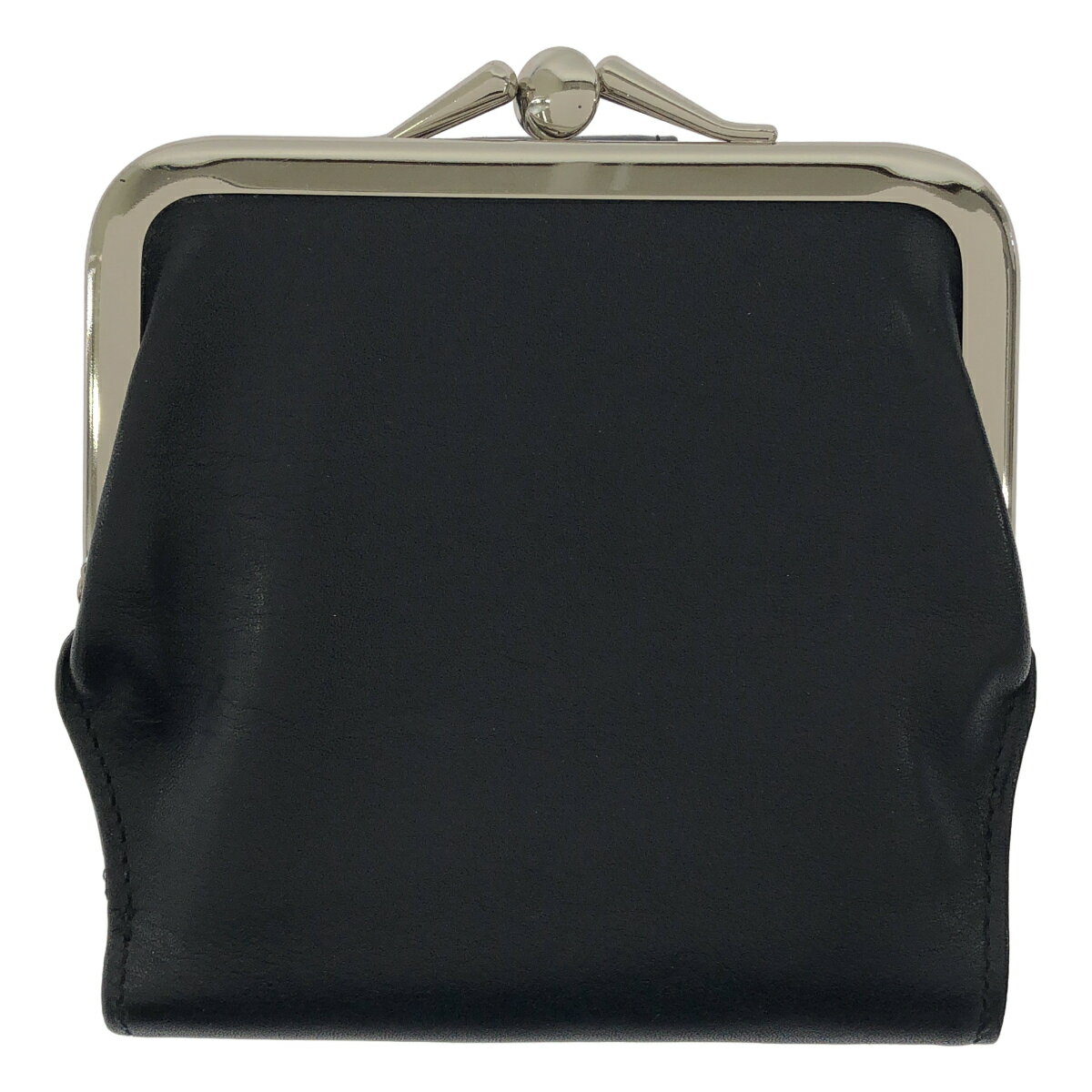 新品 Y's ワイズ レザータバコケース ヨウジヤマモト バッグ がま口 財布 ワイズY's レザーがま口ショルダーバッグ 黒 (K-158930)