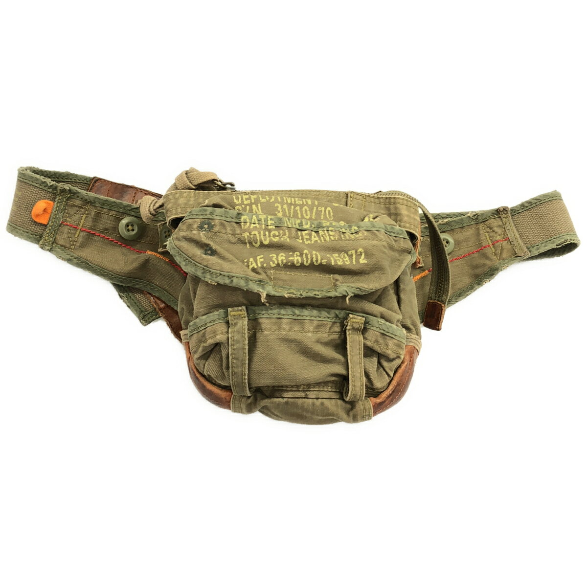 TOUGH jeansmith タフジーンズスミス ミリタリーウエストバッグ カーキ 【中古】 IT3TC7046MX0