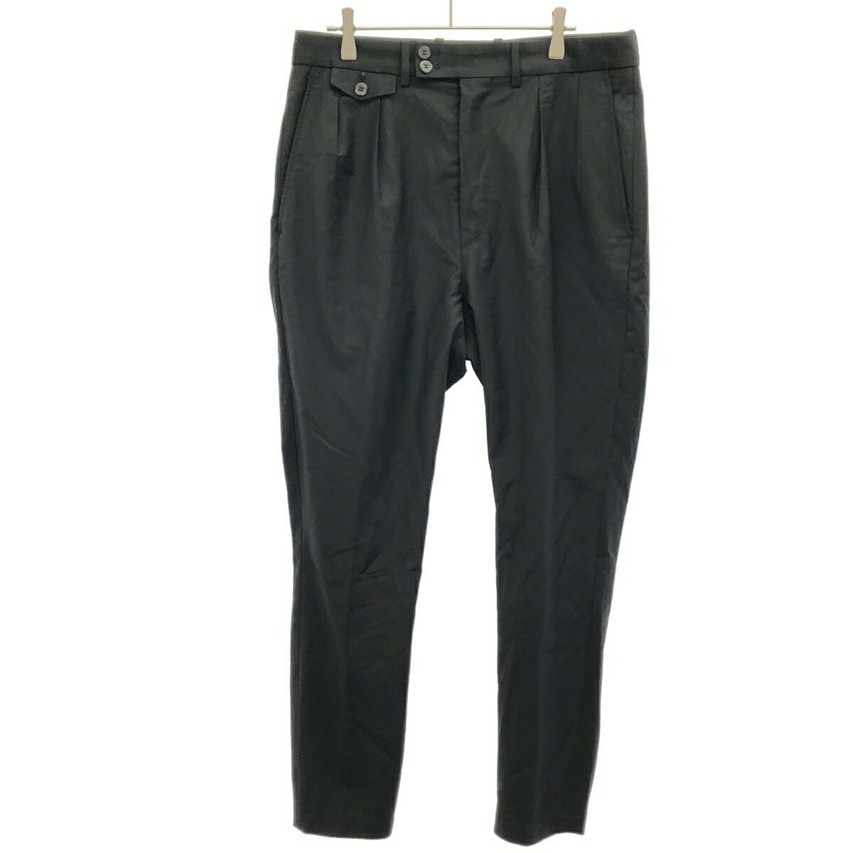 Rakuten - ALMOSTBLACK オールモストブラック 18SS ジップデザインスラックスパンツ 18SS-P005 ブラック 2 【中古】 IT2PGYCLX9NK