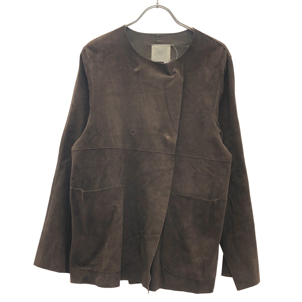IENA LA BOUCLE イエナ ラブークル 23AW ゴートスエード レザージャケット 23-010-914-1020 ブラウン 【中古】 ITIY4W0VAN2K