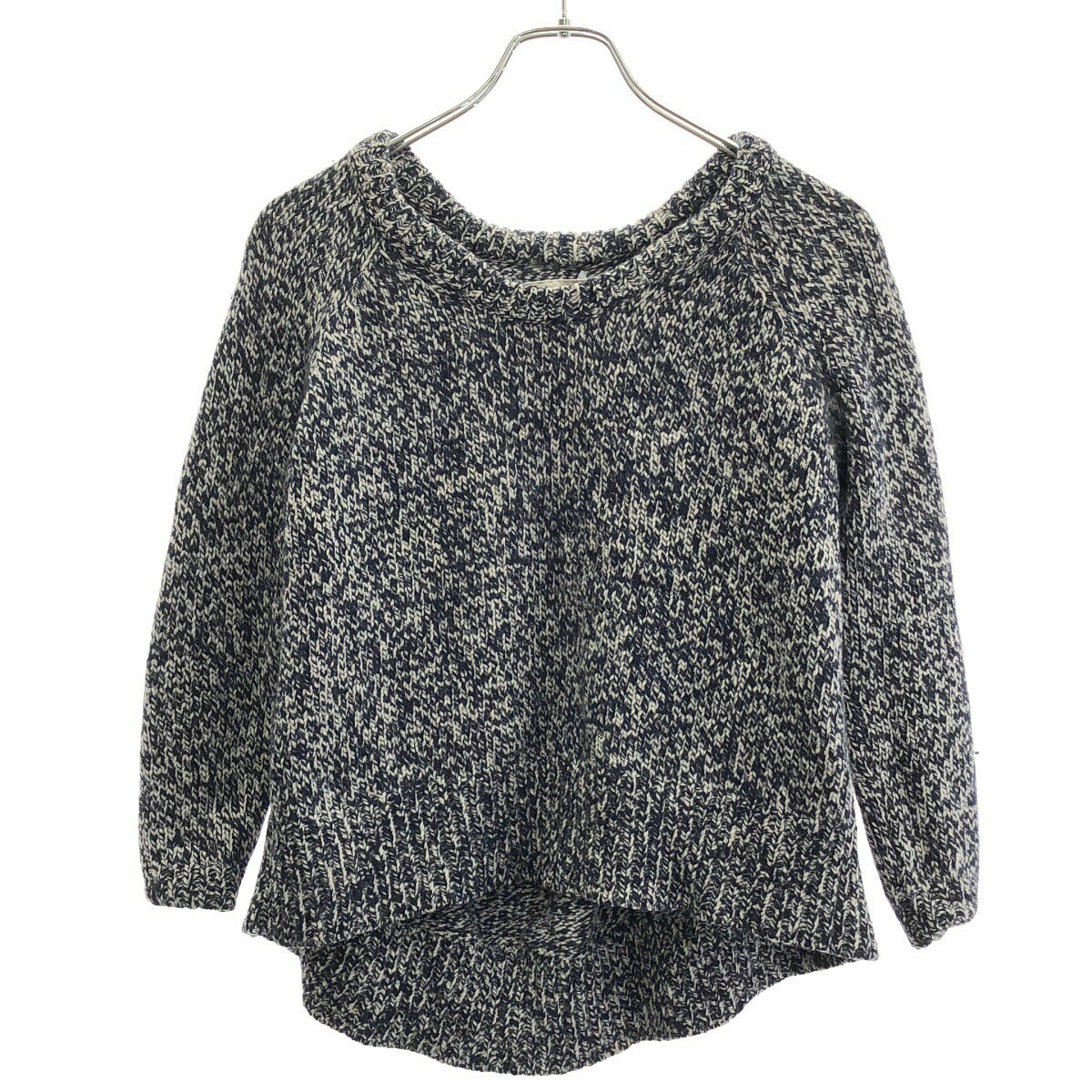 Acne アクネ 11AW ローゲージニットセーター ネイビー ホワイト XS 【中古】 ITSDIUPOFQ7W