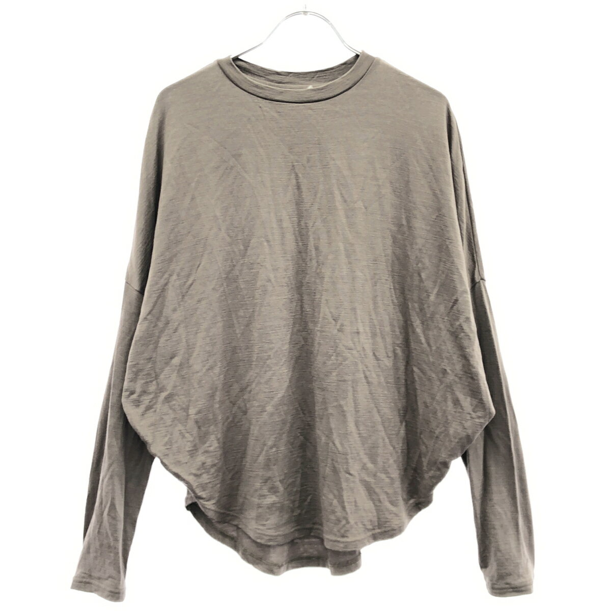 乐天商城 - kagure かぐれ ウール ロングスリーブTシャツ GA17-21S002 ベージュ F 【中古】 ITTJE387GKG4