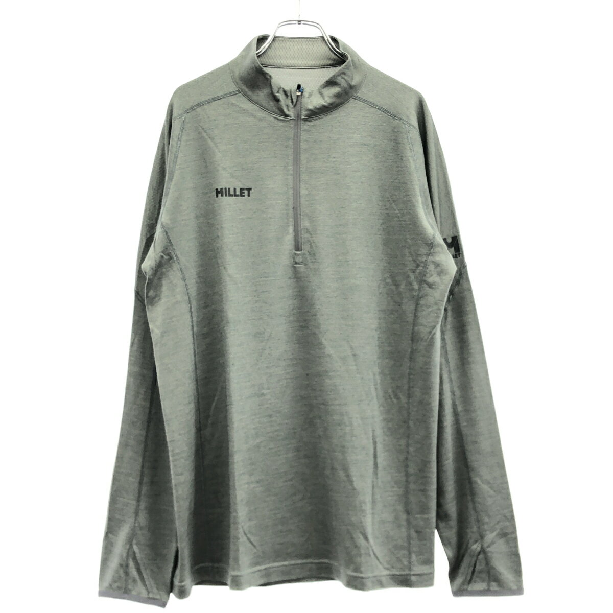 乐天商城 - MILLET ミレー CASTOR WOOL II ZIP LS キャスター ウール II ジップ ロングスリーブカットソー MIV01978 グレー 【中古】 ITHUH9QABMMO