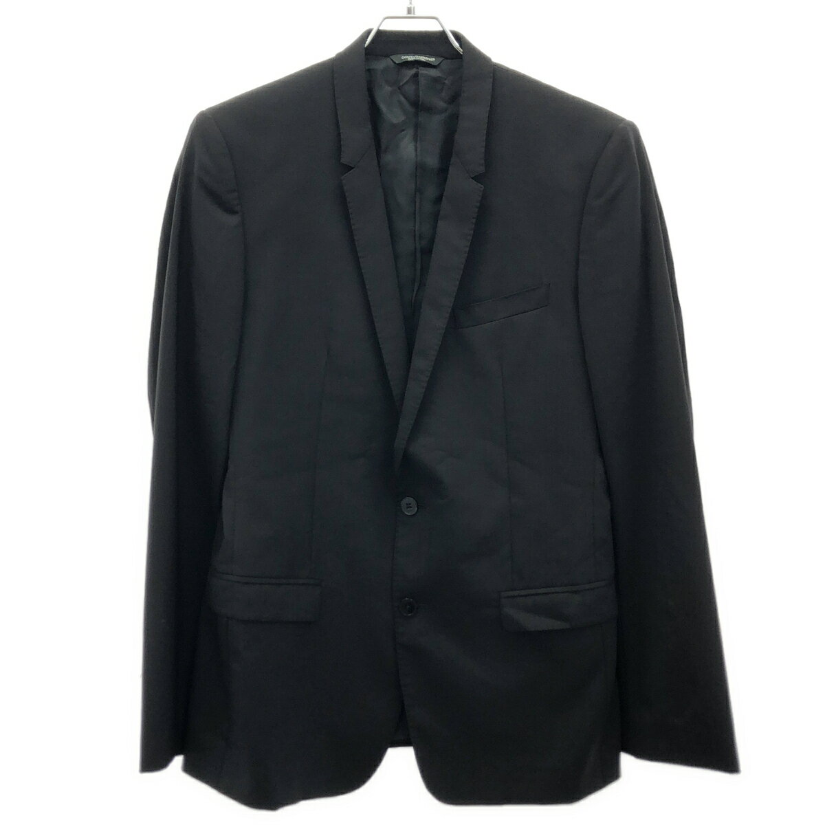 Rakuten - DOLCE&GABBANA ドルチェ＆ガッバーナ 3P ナローラペルセットアップスーツ G1STCT ブラック 48 【中古】 IT6KY4CBFT5A