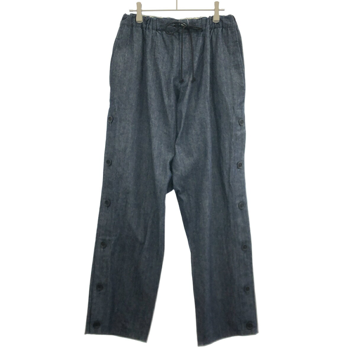 Rakuten - B Yohji Yamamoto ビー ヨウジヤマモト サイドボタンデニムイージーパンツ NH-P52-003 インディゴブルー - 【中古】 ITVPHAAM5IDK