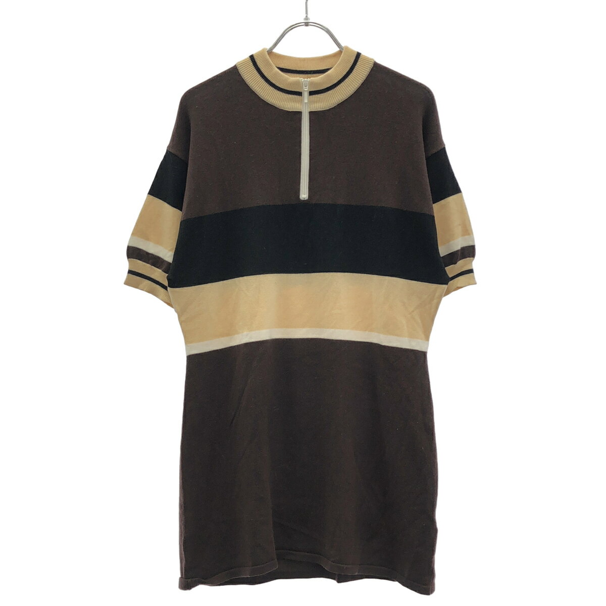 Mediam ミディアム Knit Cycle Tops ニットトップス MD16-0011 ブラウン×マルチカラー F  ITAY9D3SLLND