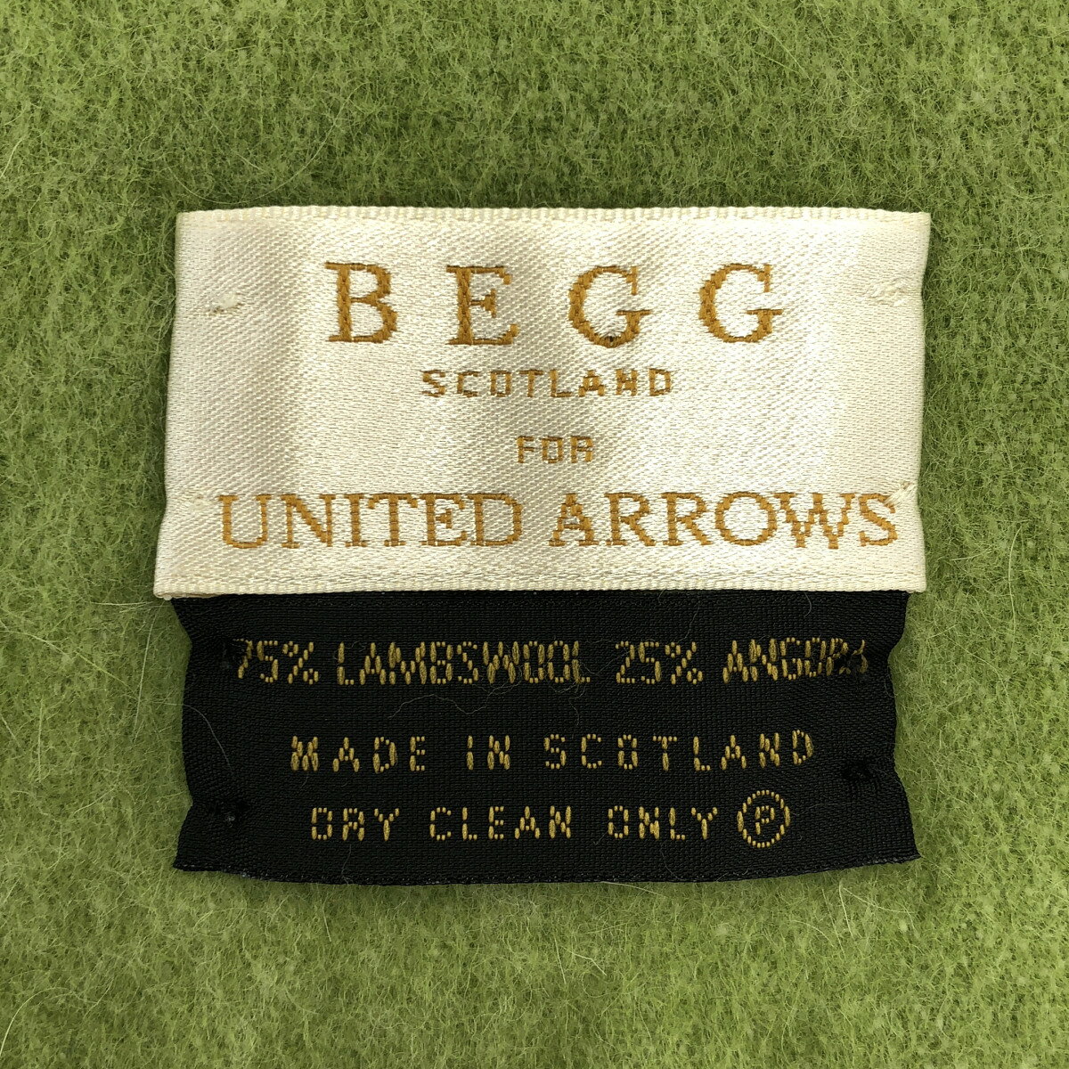 MODESCAPE 楽天市場店のBegg & Co ベグアンドコー UNITED ARROWS別注 フリンジストール グリーン 【中古】 ITL5PV9XHNWK｜アングル2