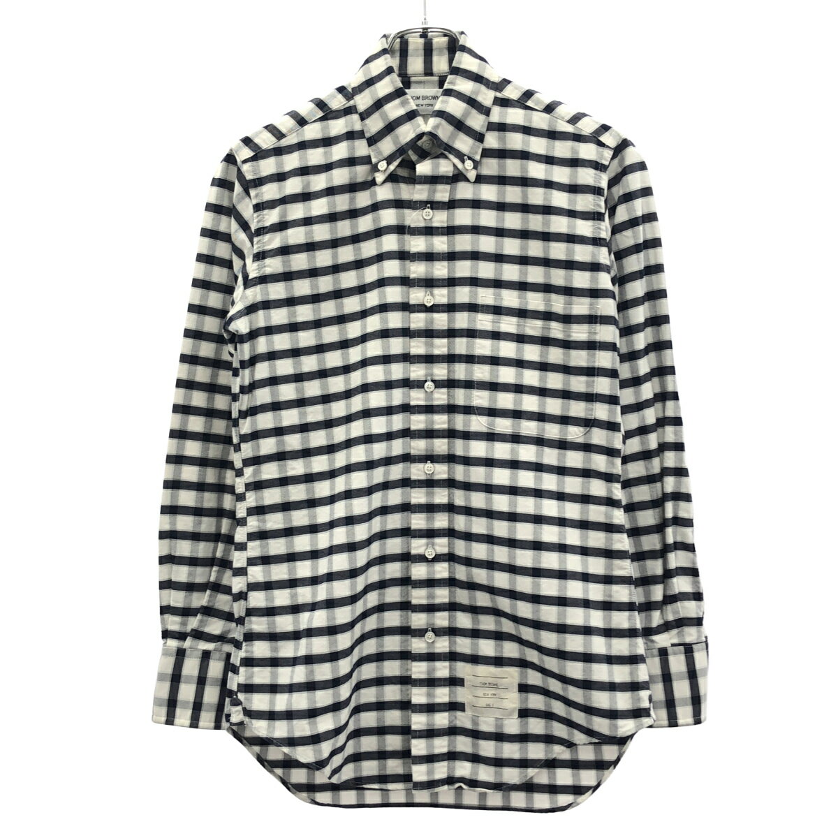 thom browne トムブラウン ギンガムチェック 千鳥格子 シャツ 1 ギンガムチェック フランネル 4-BAR オーバーサイズシャツ | Thom Browne