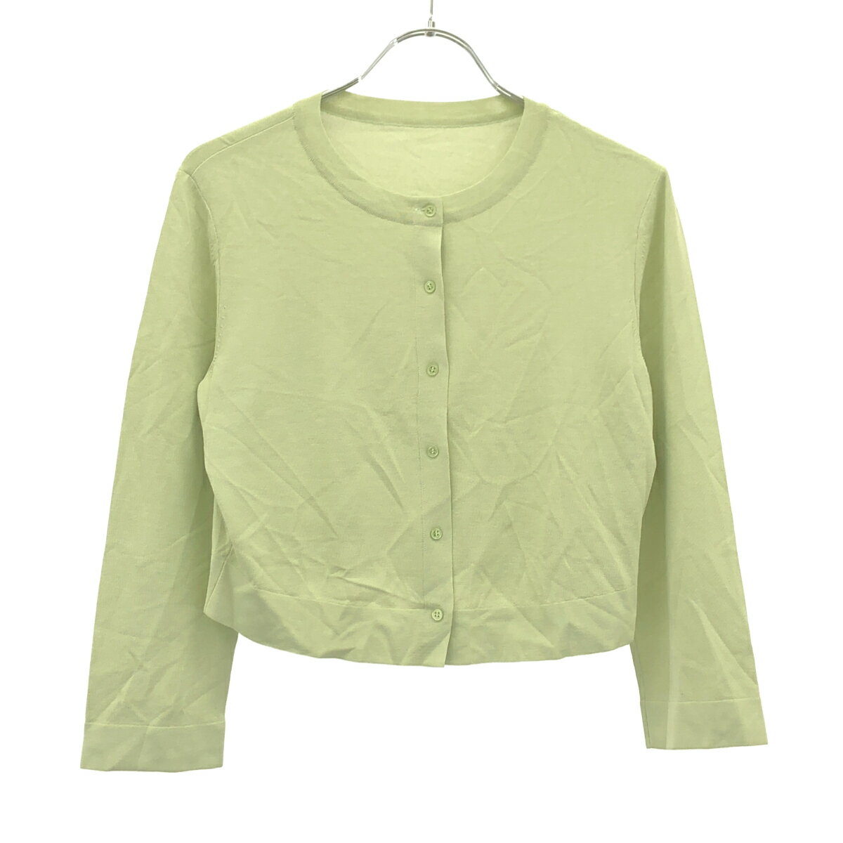 樂天商城 - FOXEY フォクシー Cardigan Upper Standard アッパースタンダードカーディガン 36823-KSJOA02D グリーン 38 【中古】 ITXOD6I0DZXC