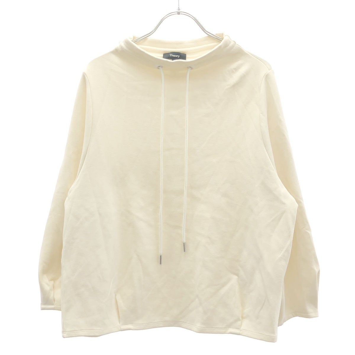 美品✨THEORY セオリー ホワイト フード ジャケット パーカー ジッパー 新品 Theory セオリー ニット パーカー ジップ フード 白 薄手 春夏