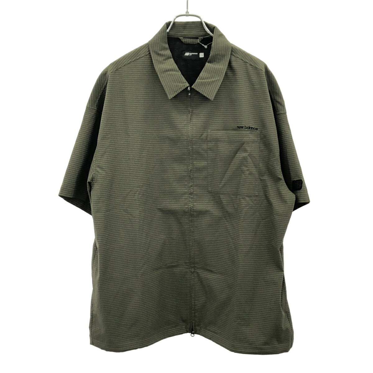 Rakuten - NEW BALANCE GOLF ニューバランス ゴルフ ADVANCEDPAC ショートスリーブジップシャツ 012-5120102 カーキ 7 【中古】 IT5ESV8SVOZ4