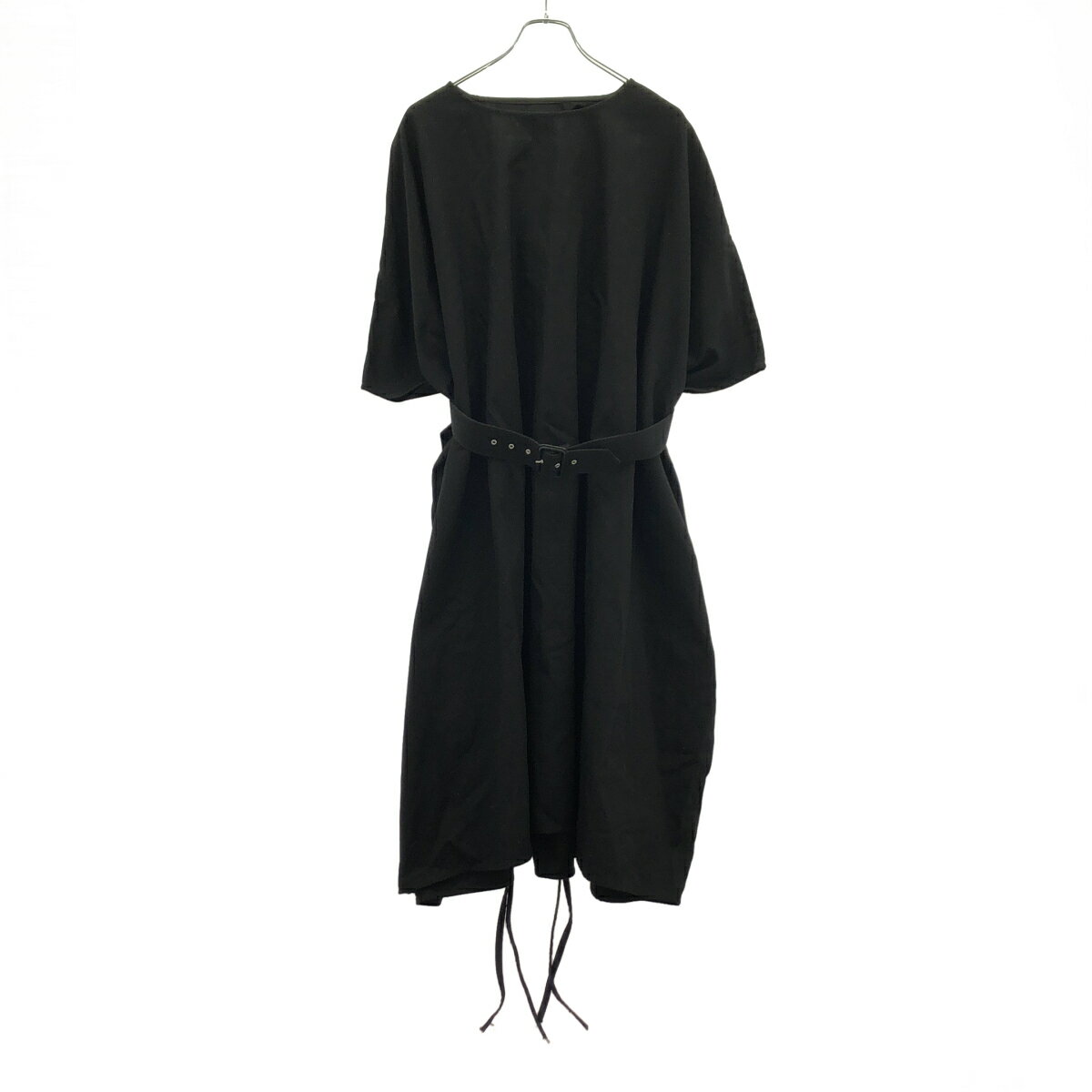 Rakuten - MM6 Maison Margiela エムエムシックス メゾン マルジェラ 18AW ベルテッドワイドワンピース S32CT0989 ブラック S 【中古】 ITRQWW5NQHUP