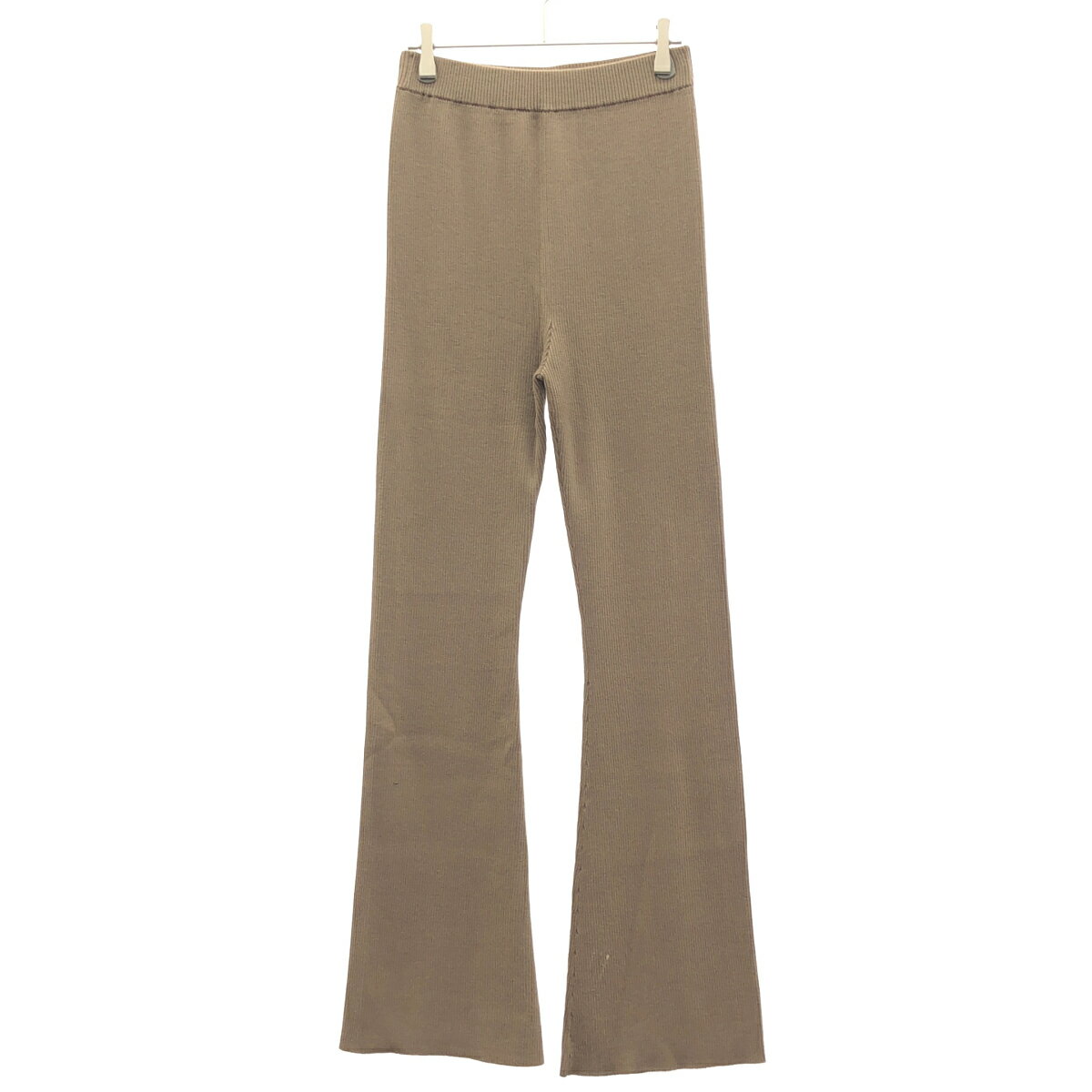 乐天商城 - Deuxieme Classe EVERYDAY I LIKE. ドゥーズィエムクラス エヴリデイアイライク 21AW ウールリブニットパンツ 21-030-500-8180 ベージュ F 【中古】 ITRGDCS500Y2