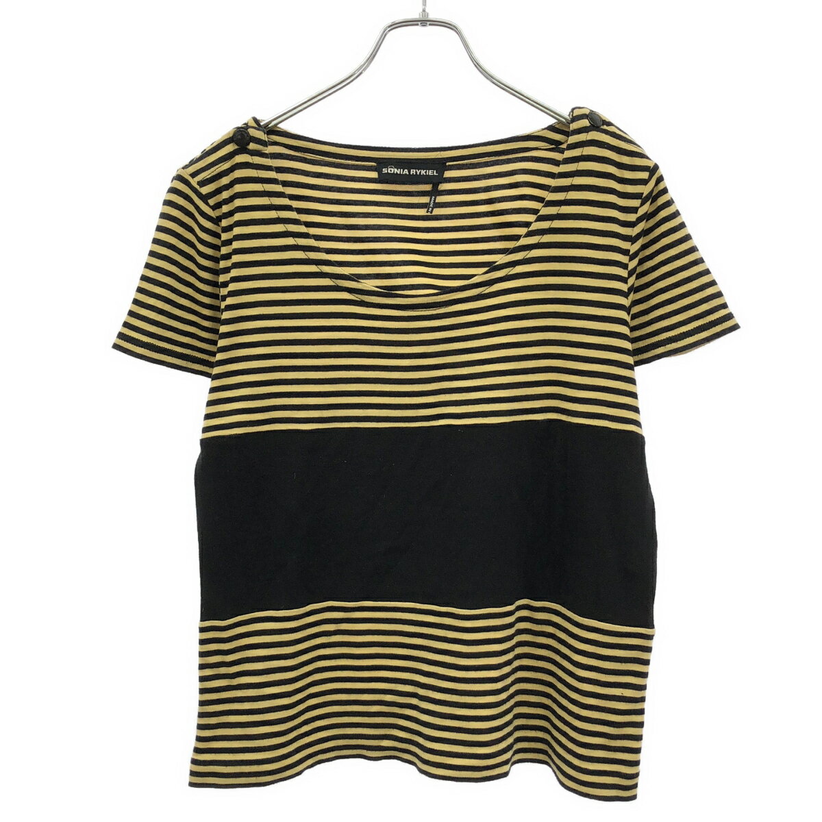 乐天商城 - SONIA RYKIEL ソニア リキエル ボーダーTシャツ イエロー L 【中古】 ITPIACFA2WX8