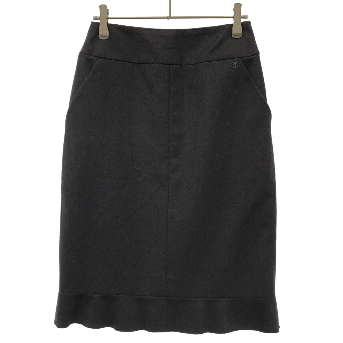 樂天商城 - CHANEL シャネル 2002AW スカート P19982V10471 ブラック 38 【中古】 ITZTLEJTMH90