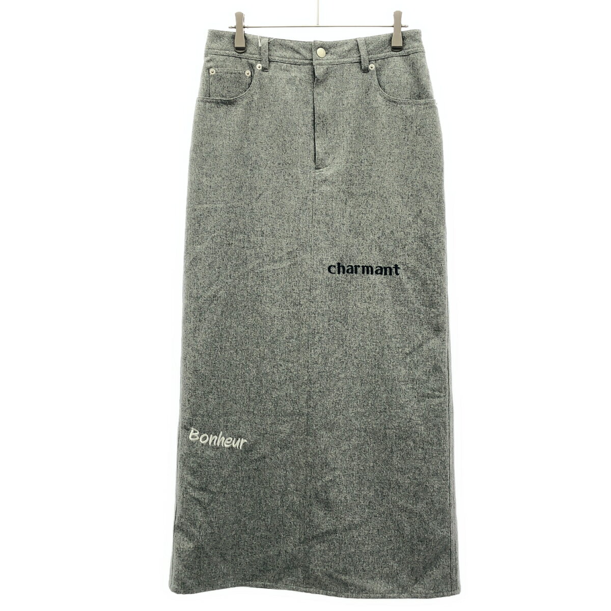 樂天商城 - Loungedress ラウンジドレス 刺繍ウールスカート LDZ1042401A0001 グレー M 【中古】 IT3WK9DS2EJW