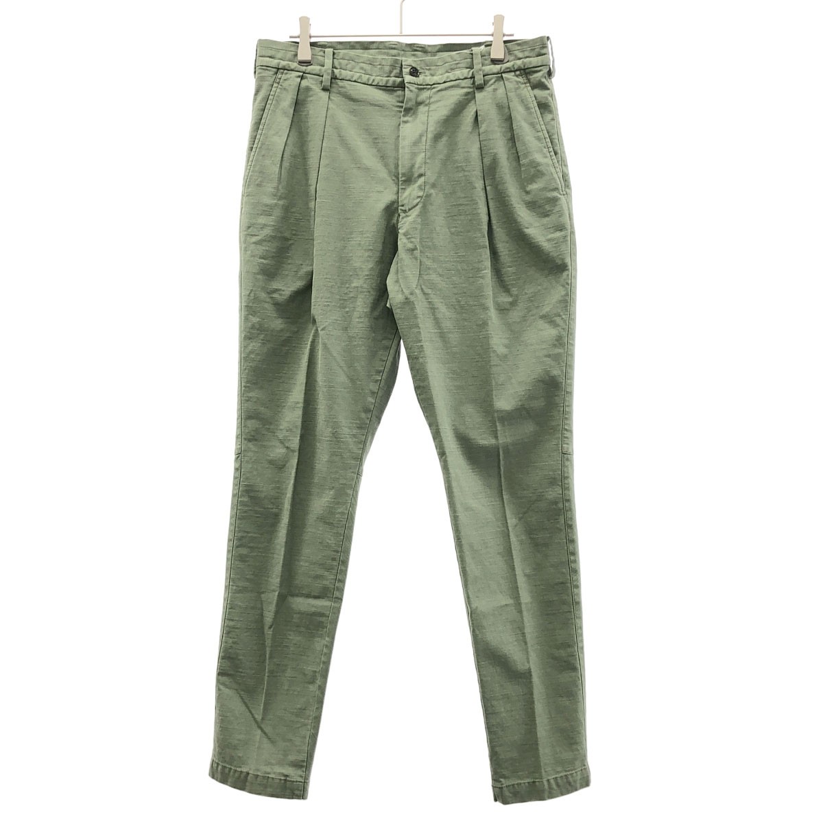 junhashimoto ジュンハシモト 17SS 2TUCK MILITARY PANTS タックミリタリーパンツ 1071710012 カーキ 2  ITIRPZFLKV1C