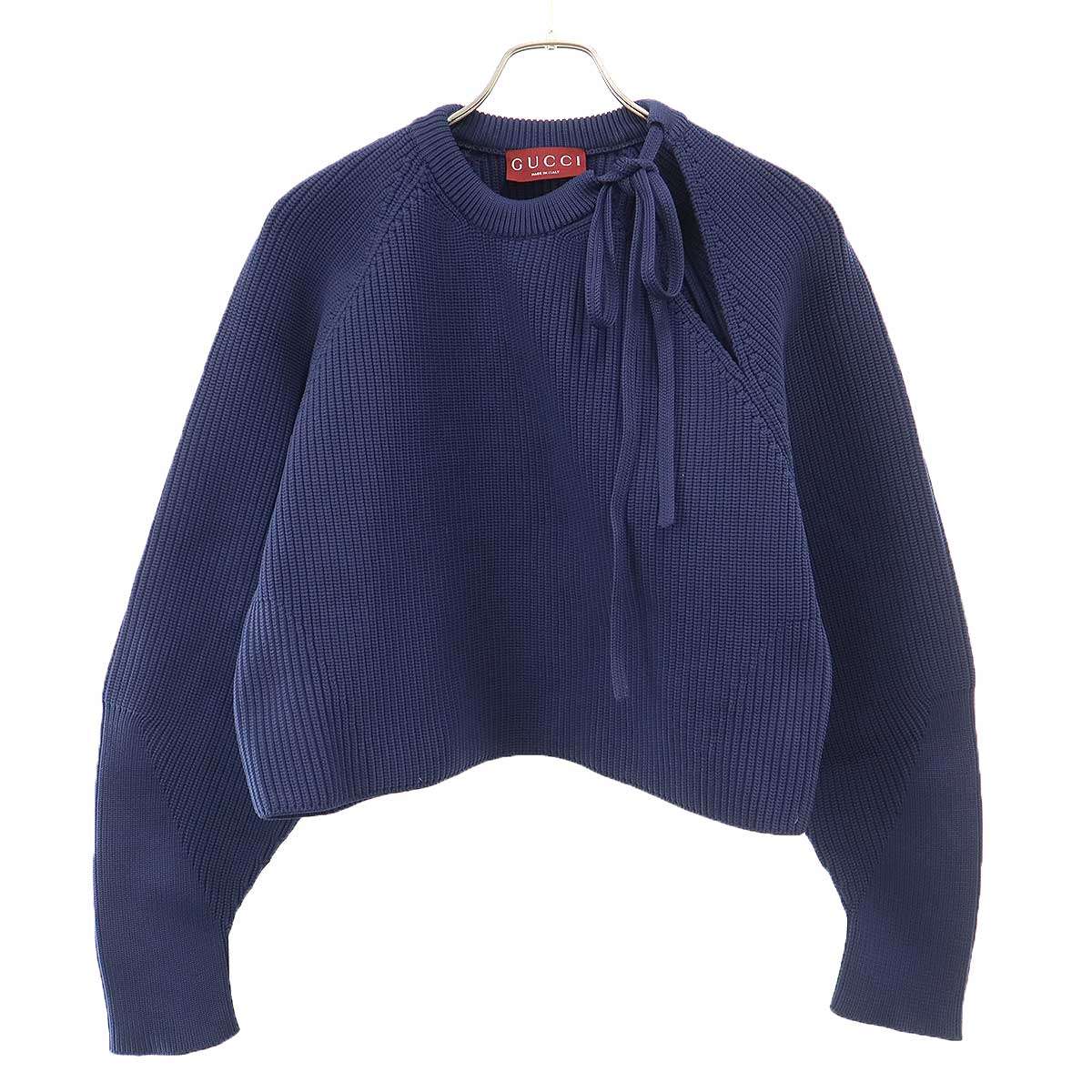 Rakuten - GUCCI グッチ チャンキー リブ ファブリック セーター 786000 XKD0O ネイビー S 【中古】 IT828P1LPDHG