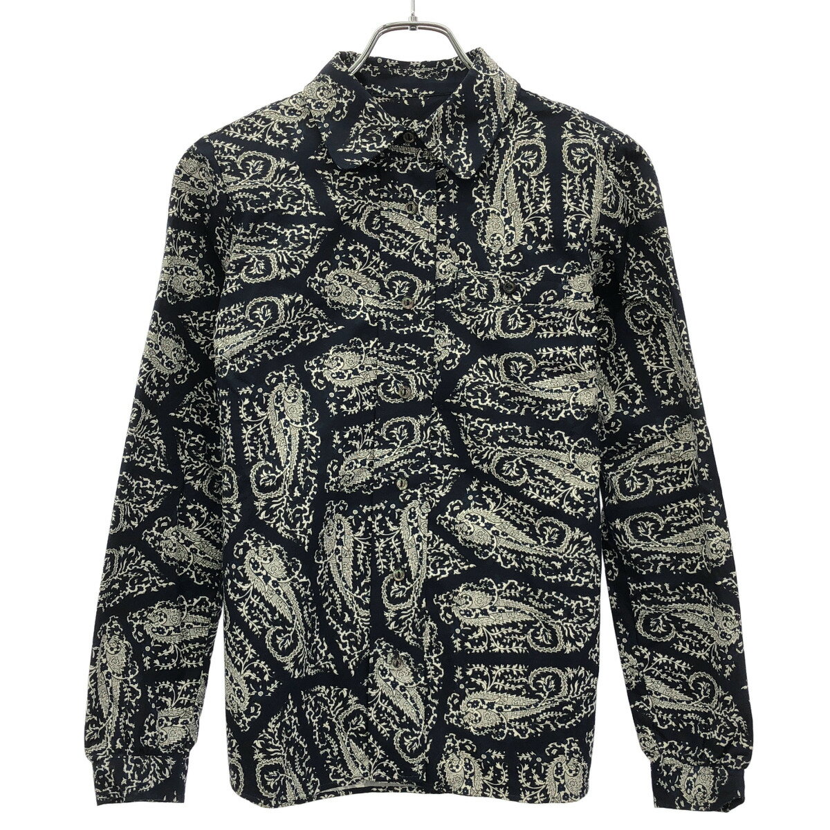 乐天商城 - A.P.C アーペーセー ペイズリーロングスリーブシャツ 23166-1-75081 ネイビー 34 【中古】 ITUI7LNC49TV