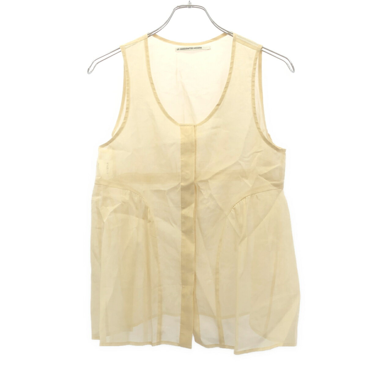 Rakuten - TENNE HANDCRAFTED MODERN テン ハンドクラフテッドモダン ORGANZA VEST ベスト ベージュ F 【中古】 ITAQ3IYXUIRS