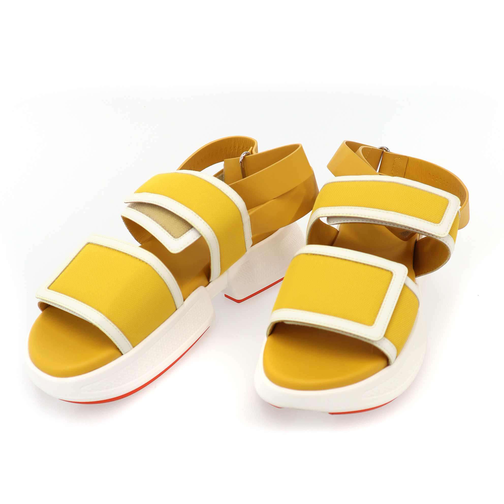 Rakuten - HERMES エルメス Geek Sandals ギーク サンダル RG231219Z イエロー 【中古】 ITDL16K44RXK