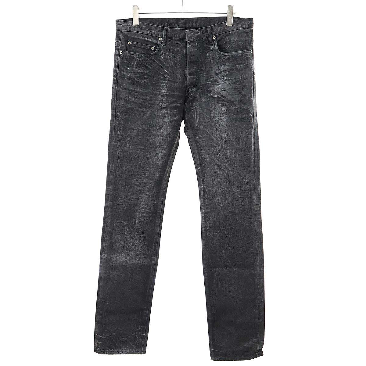 Dior HOMME ディオールオム Luster Jeans ラスターコーティングデニムパンツ ブラック 34 【中古】 IT07ZZ2TIT6A