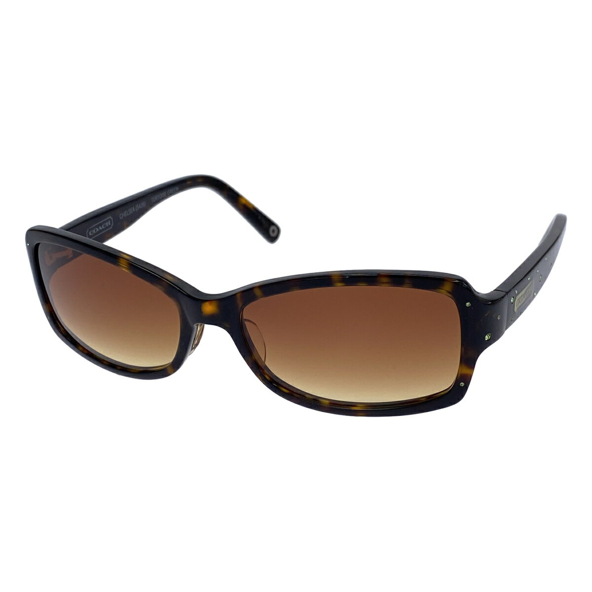 COACH - COACH コーチ ラインストーンサングラス ブラウン 【中古】 ITRSPYVVLPO8