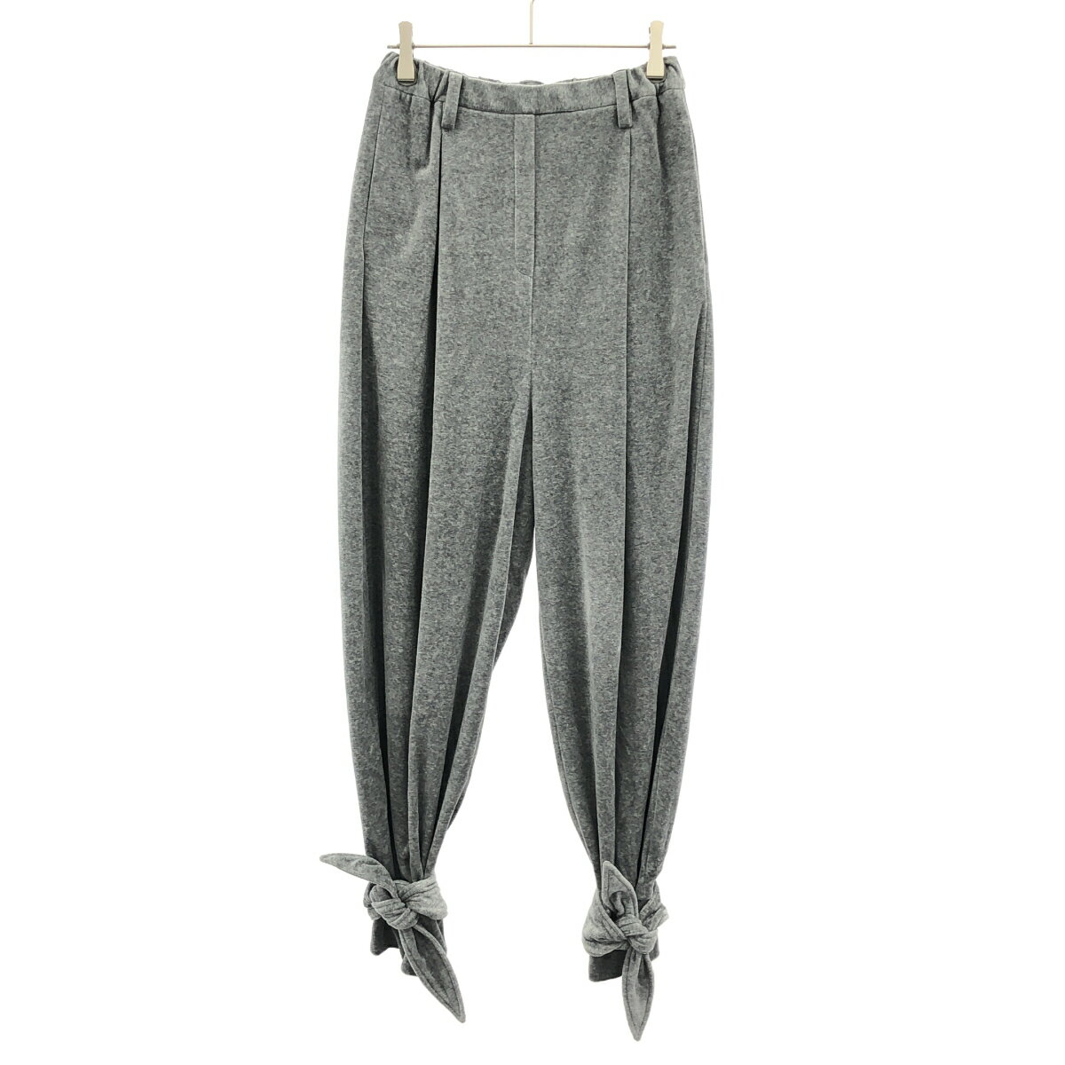 Rakuten - TENNE HANDCRAFTED MODERN テン ハンドクラフテッドモダン velour ribbon pants ベロアリボンパンツ グレー S 【中古】 ITU12ZE71PD7