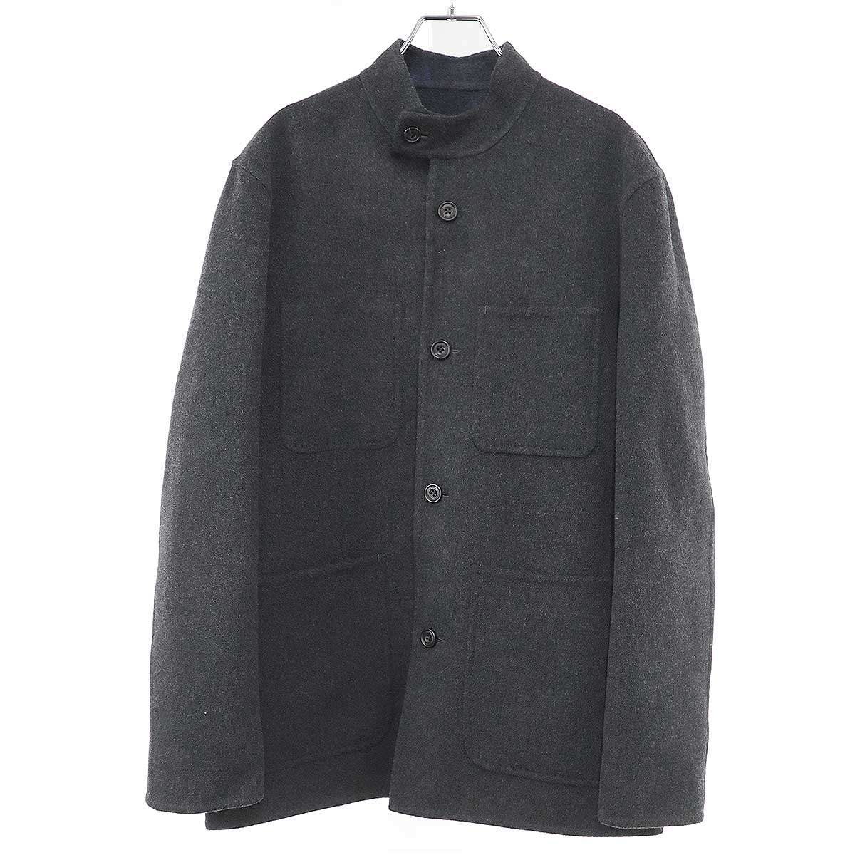 Rakuten - Berluti ベルルッティ スクリットカリグラフィ ウールカシミヤスタンドカラージャケット R27OFU48WEAK グレー 44 【中古】 IT06C0E4QLZU