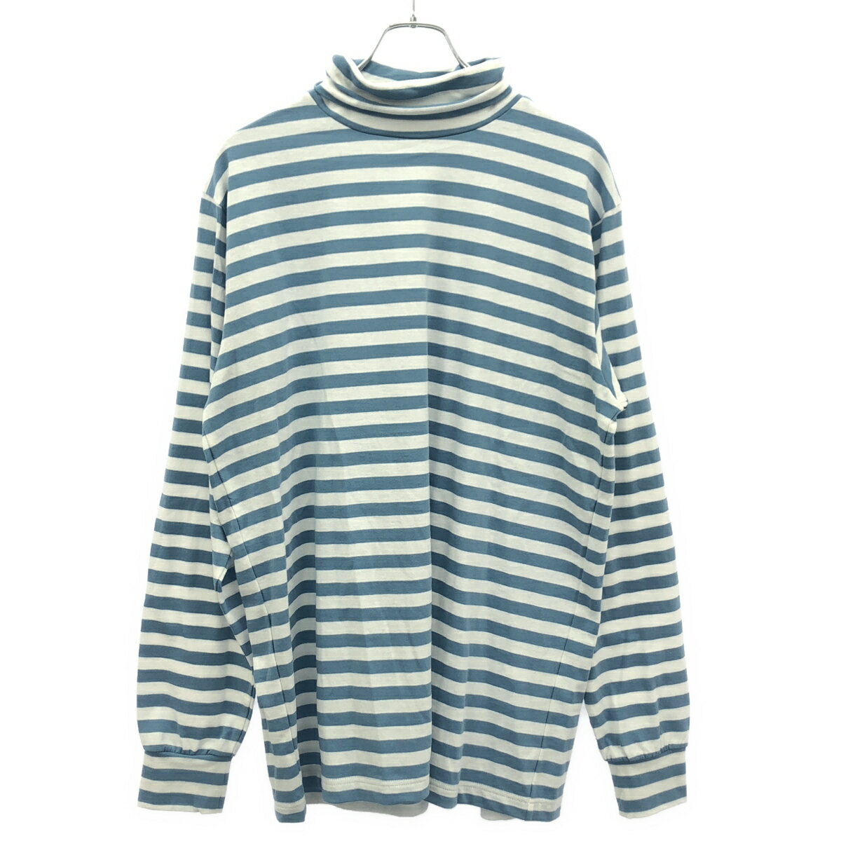 乐天商城 - DRESS にしのや ドレス ニシノヤ タートルネック ボーダーカットソー DR-15222 ブルー ホワイト L 【中古】 ITVL75E1EPVS