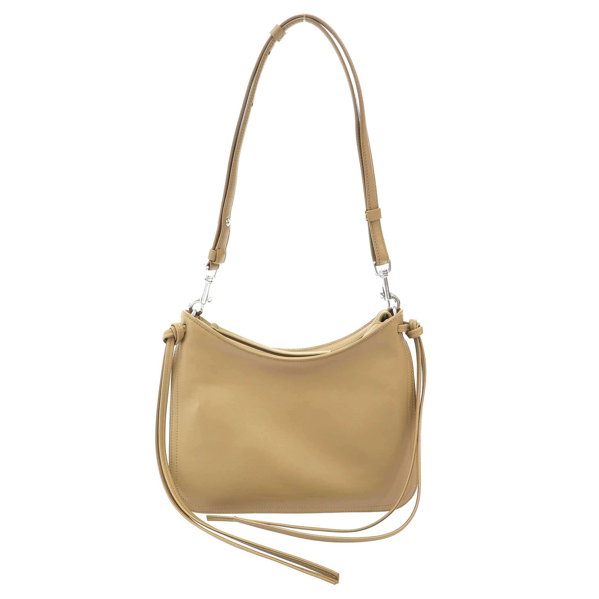 PHOEBE PHILO フィービーファイロ GIG SHOULDER BAG SMALL IN SOFT CALF レザーショルダーバッグ クッキー  IT62GHL9KEUM