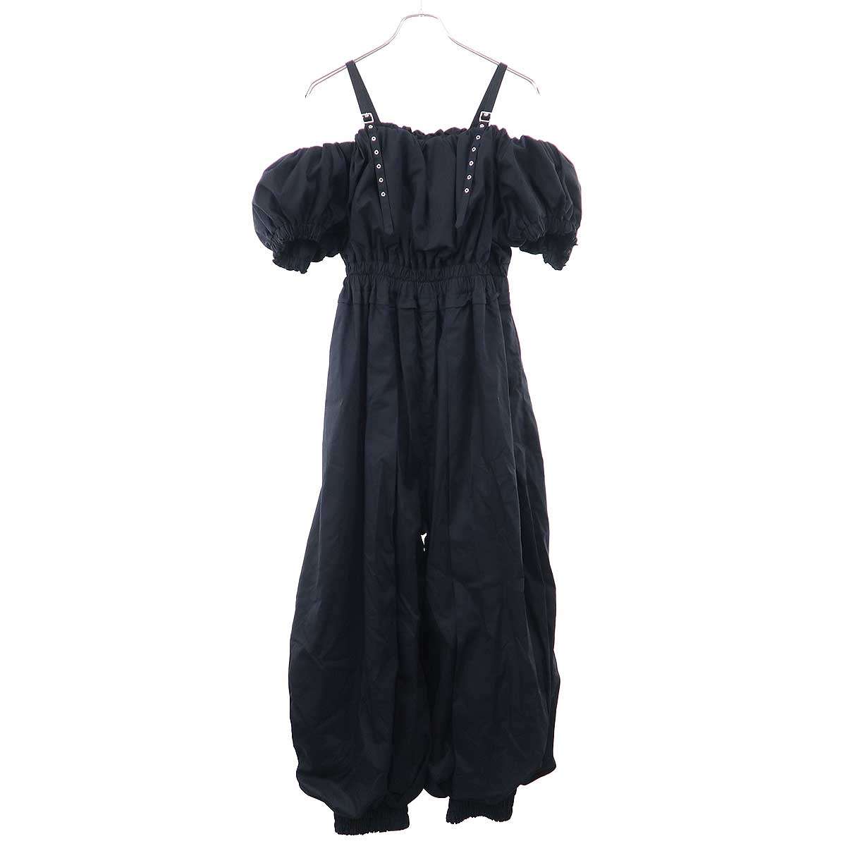 noir kei ninomiya ノワール ケイ ニノミヤ 25SS パフスリーブドレスオールインワン 3O-U006-051 ブラック M 【中古】 ITSUXVPOXI4U